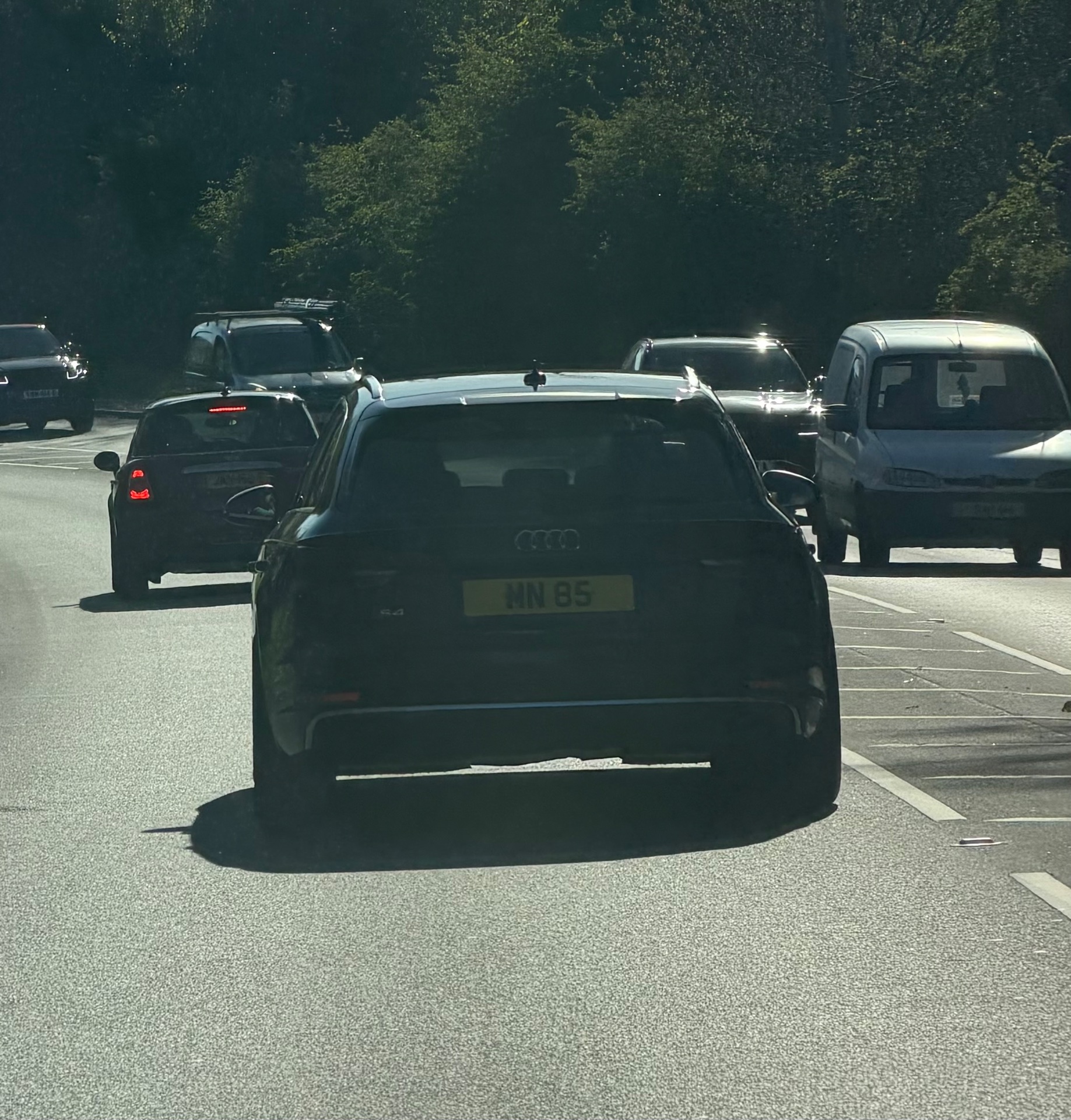 MN 85 Isle of Man number plate photographed in Douglas