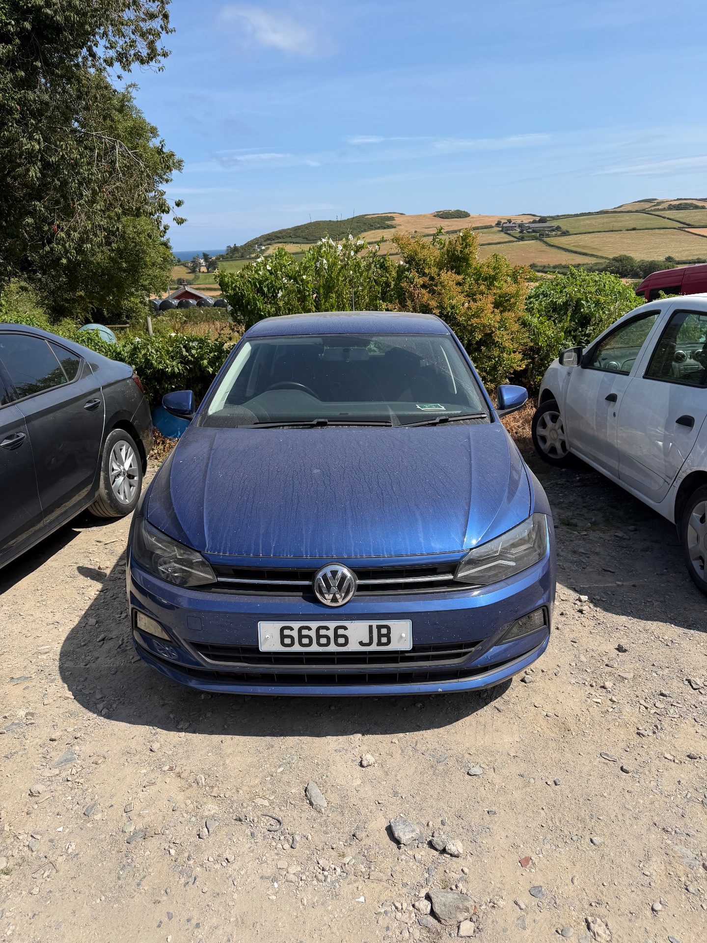 6666 JB private number plate on a Volkswagen Polo, spotted in Ramsey