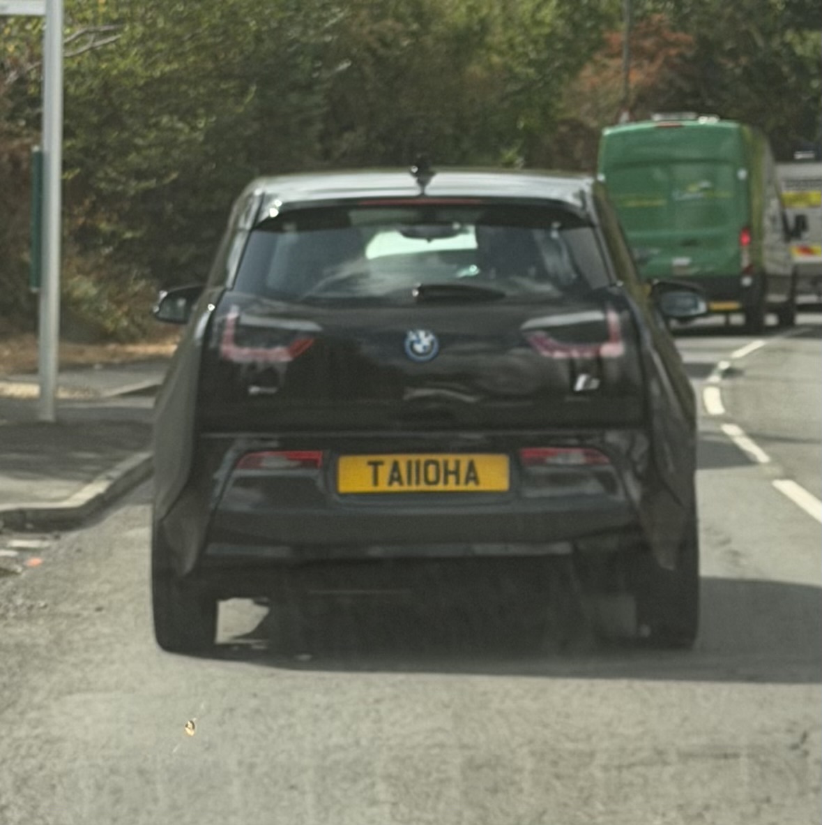 TA11 OHA private number plate on a BMW i3, spotted in Virginia Water