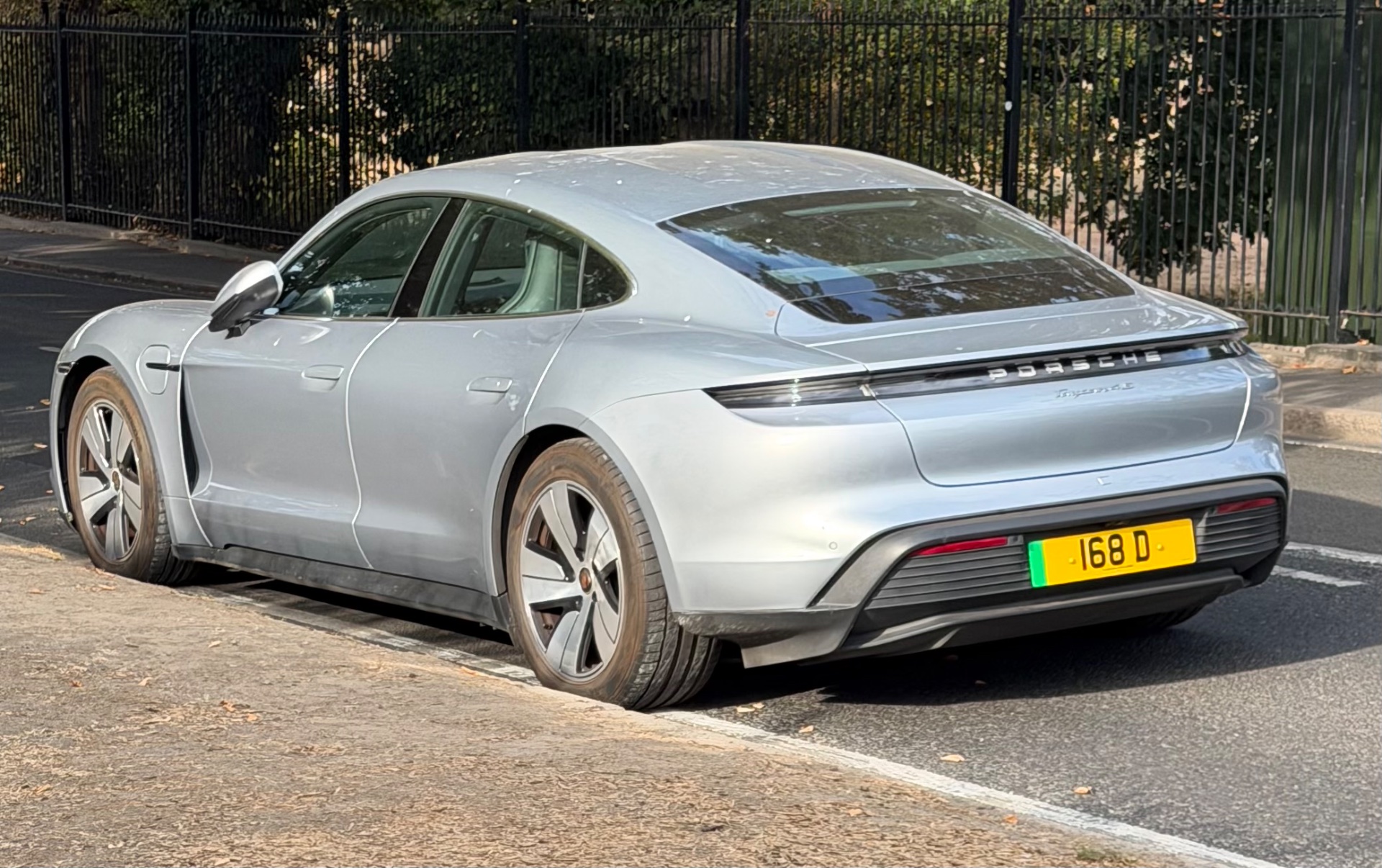 168 D spotted on Porsche Taycan