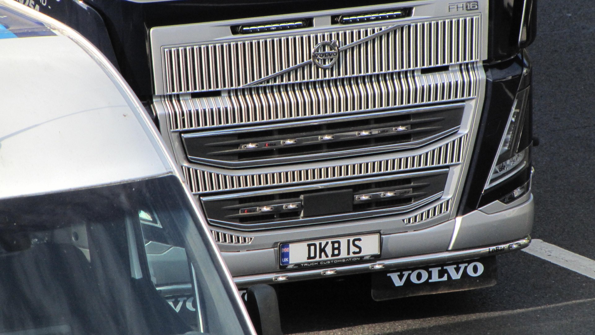 DKB 1S private number plate on a Volvo, spotted in Slough