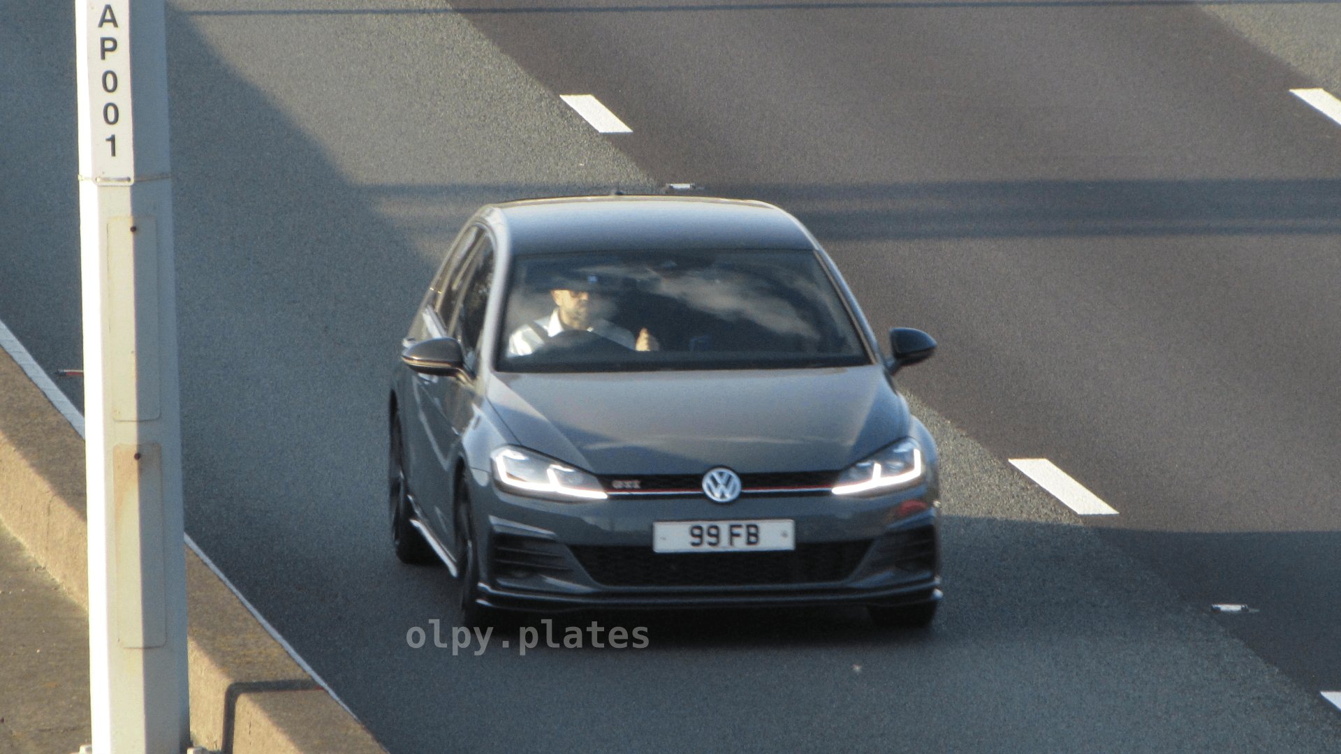 99 FB private number plate on a Volkswagen Golf GTI, spotted in Slough