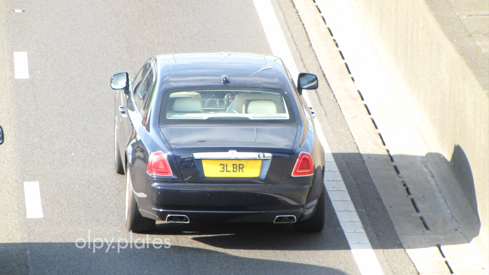 3 LBR private number plate on a Rolls-Royce Ghost, spotted in Slough