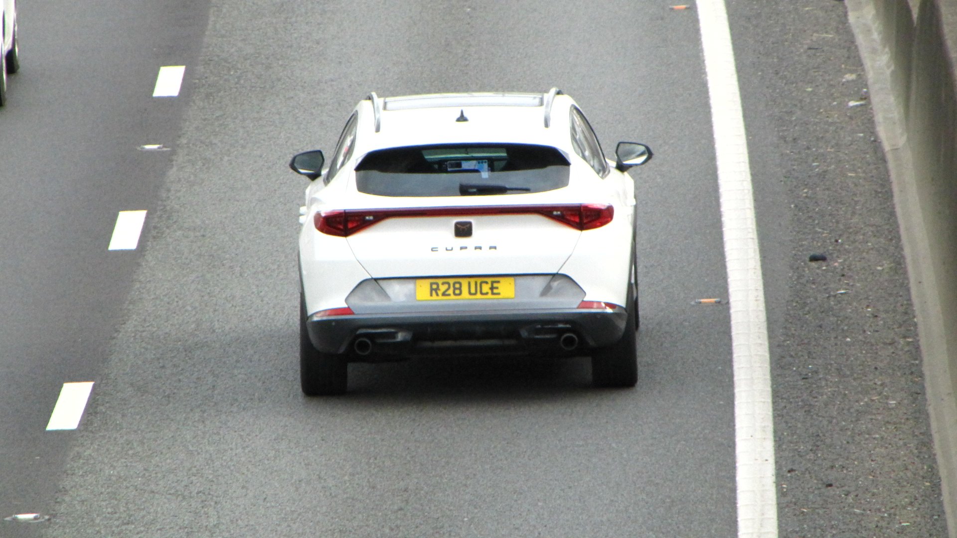 R28 UCE private number plate on a Cupra, spotted in Slough