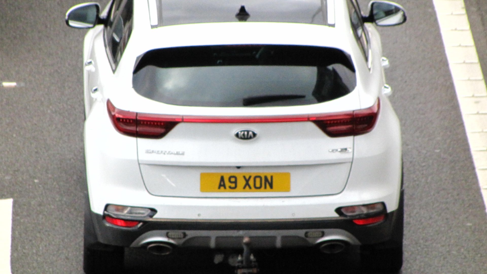 A9 XON private number plate on a Kia Sportage, spotted in Slough