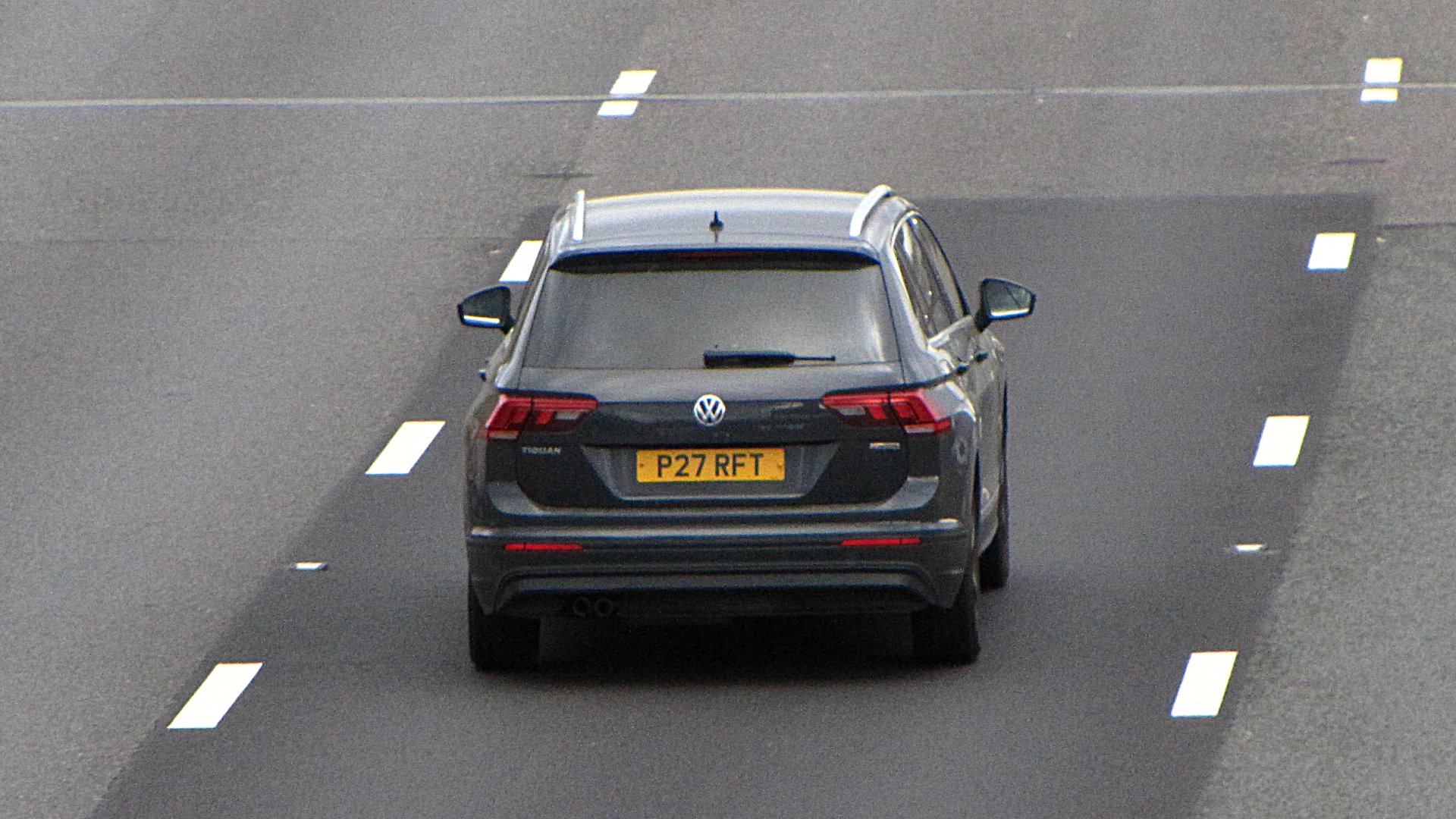 P27 RFT private number plate on a Volkswagen Tiguan, spotted in Slough
