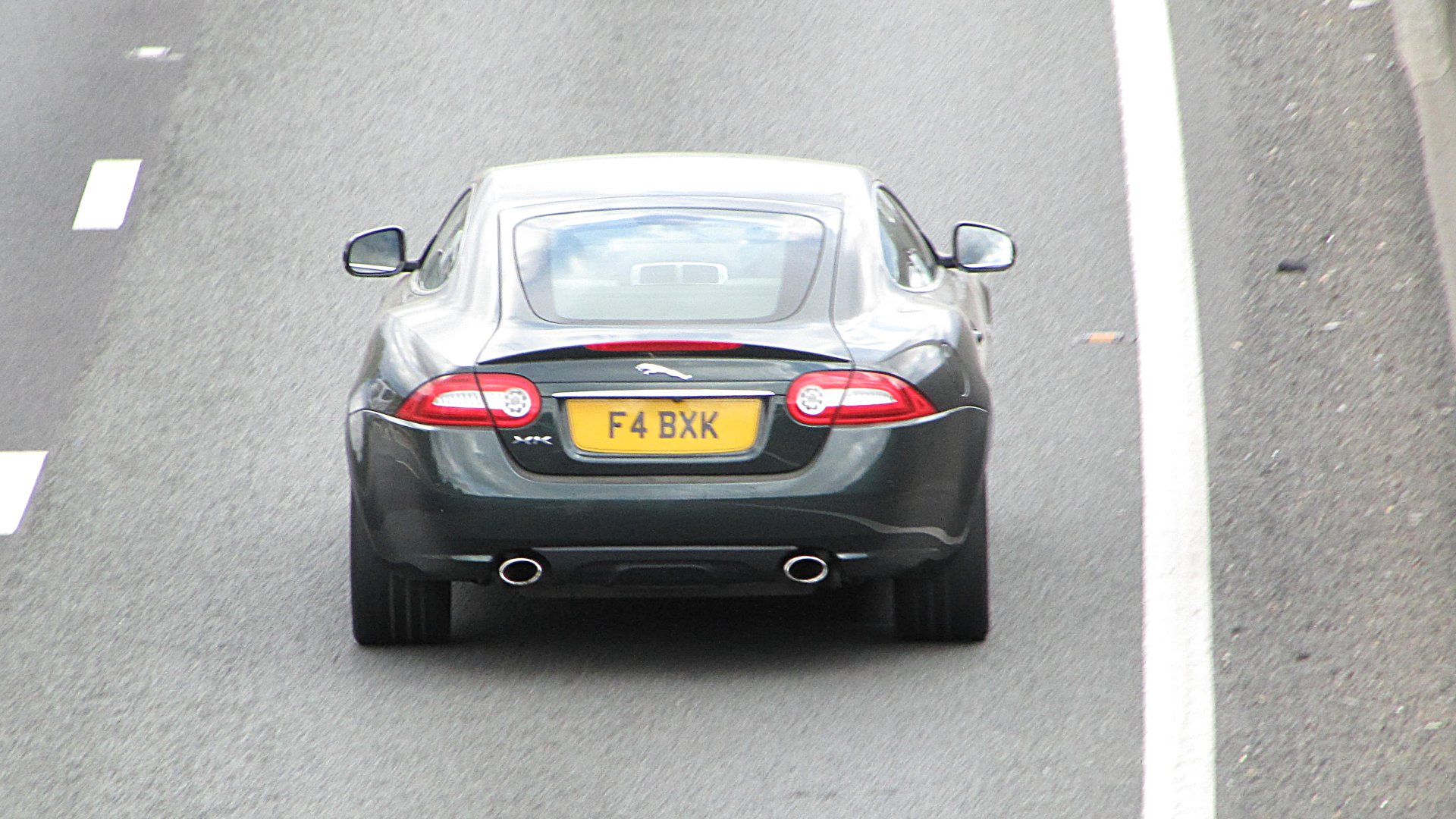 F4 BXK spotted on Jaguar XK
