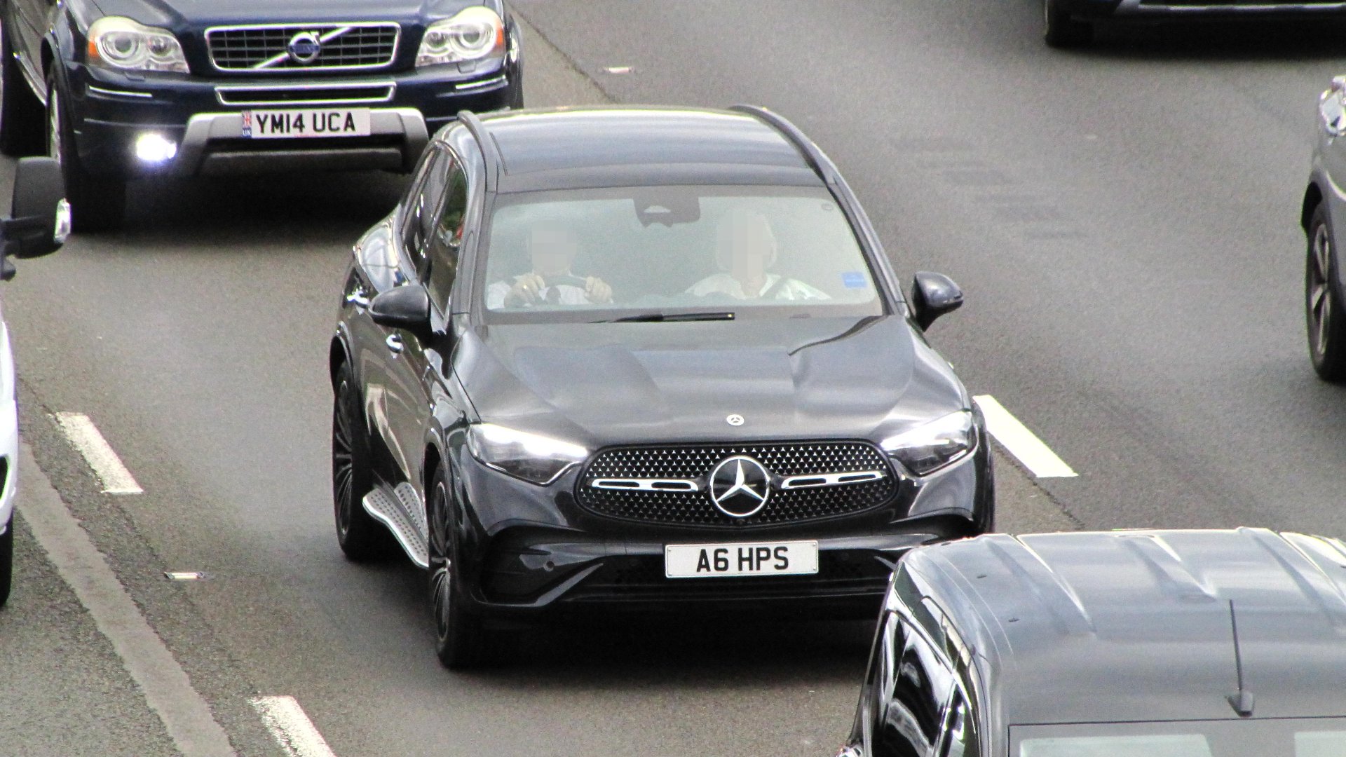 A6 HPS private number plate on a Mercedes-Benz GLC, spotted in Slough