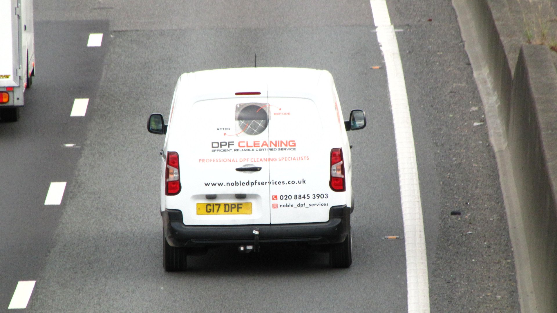 G17 DPF private number plate on a Citroen Berlingo, spotted in Slough