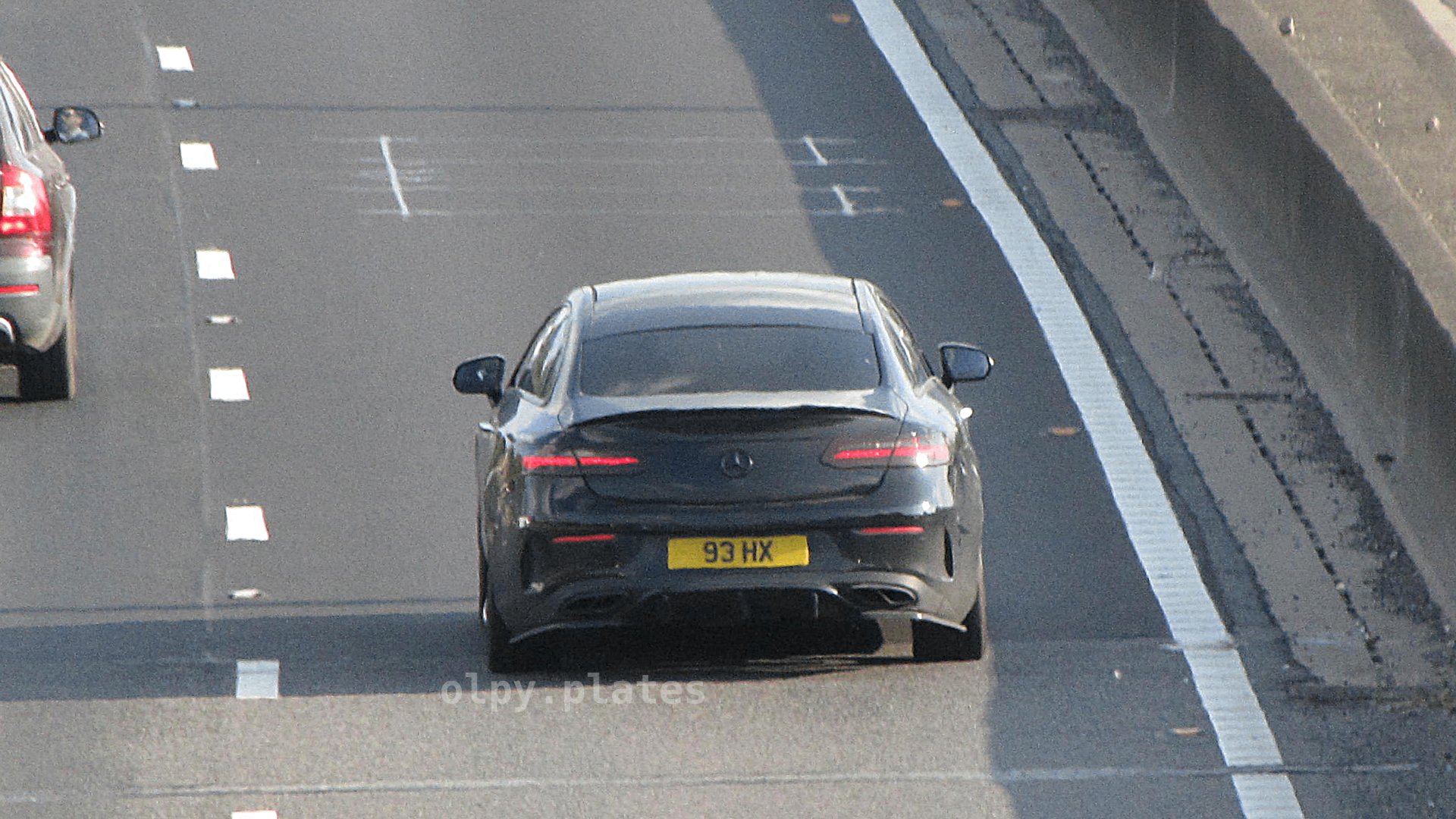 93 HX private number plate on a Mercedes-Benz CLS, spotted in Slough