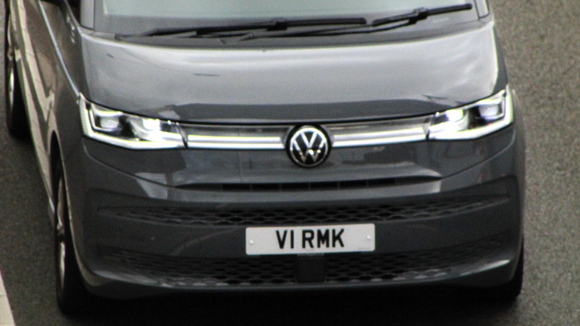 V1 RMK private number plate on a Volkswagen Transporter, spotted in Slough