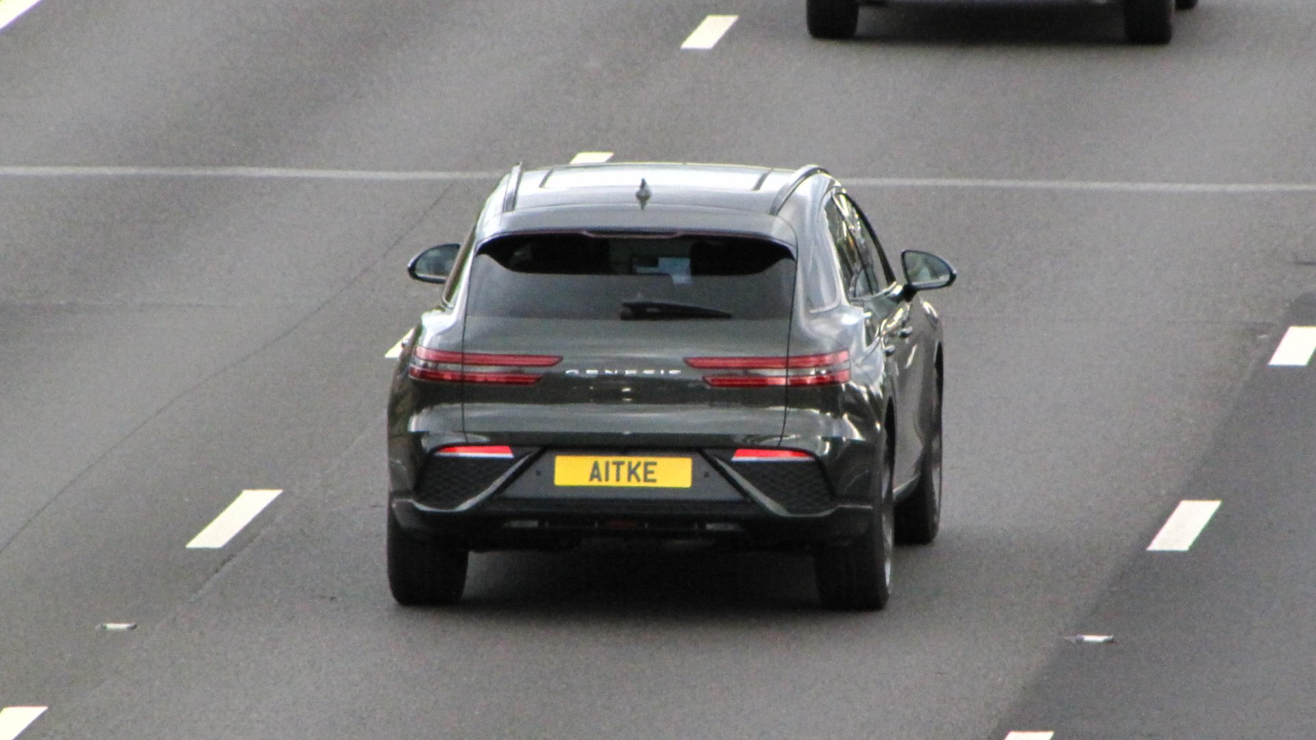 A1 TKE private number plate on a Genesis, spotted in Slough