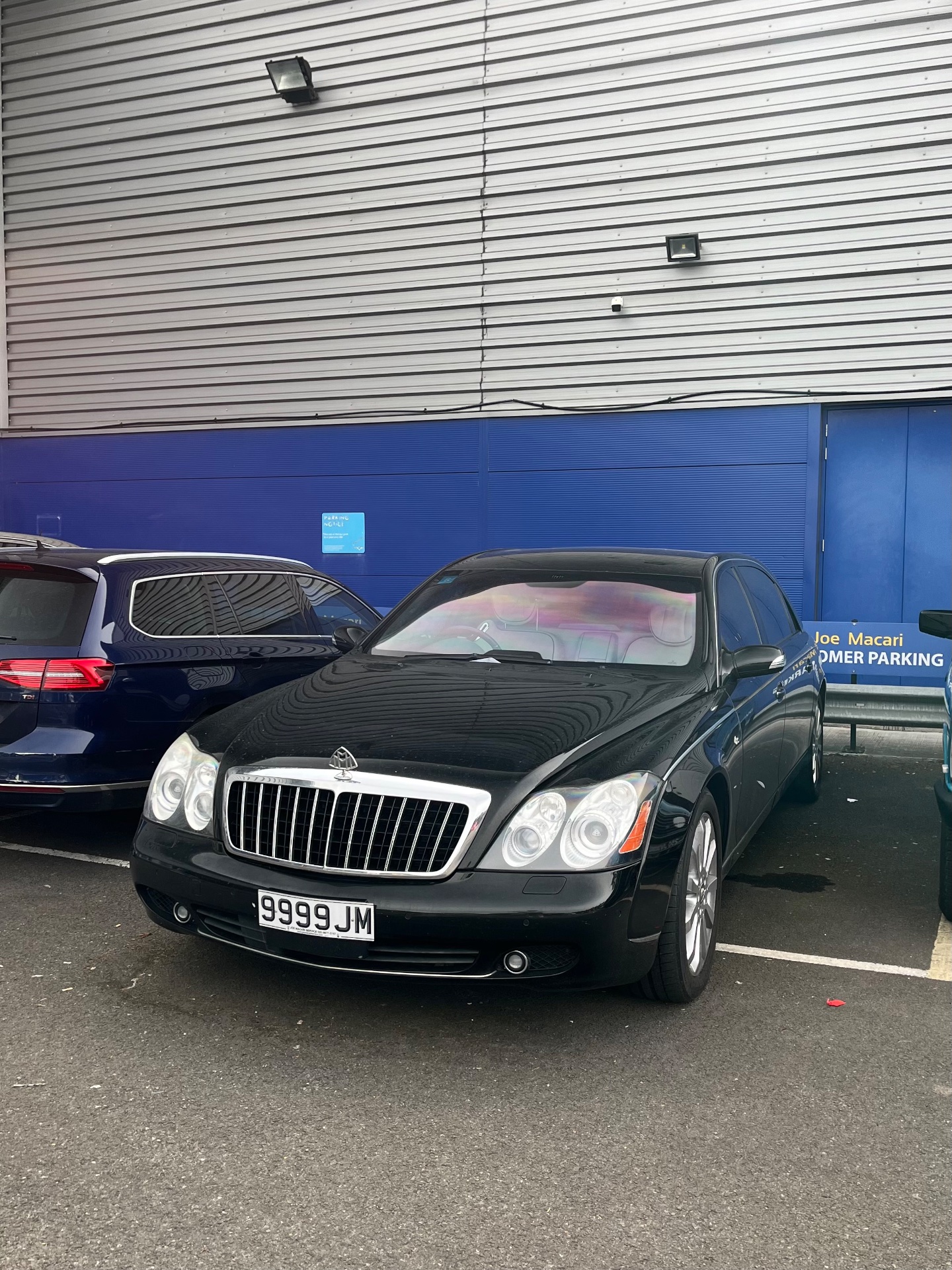 9999 JM spotted on Maybach 57