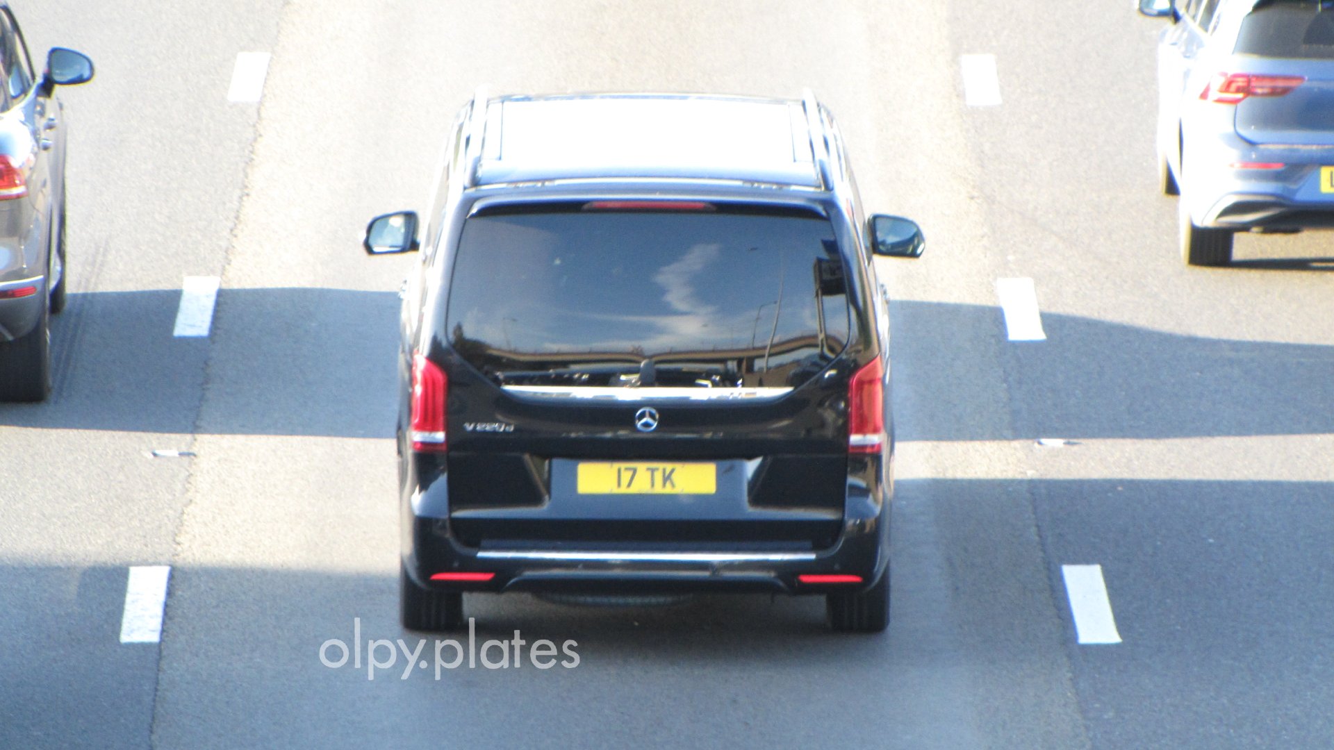 17 TK private number plate on a Mercedes-Benz V-Class, spotted in Slough