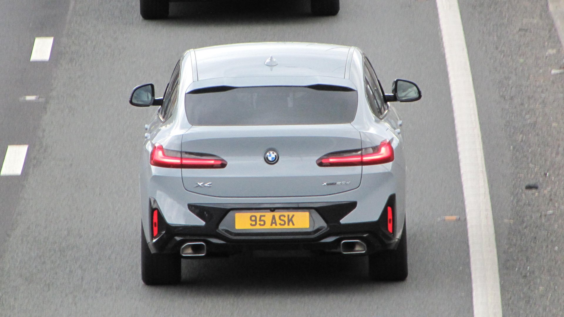 95 ASK private number plate on a BMW X4, spotted in Slough