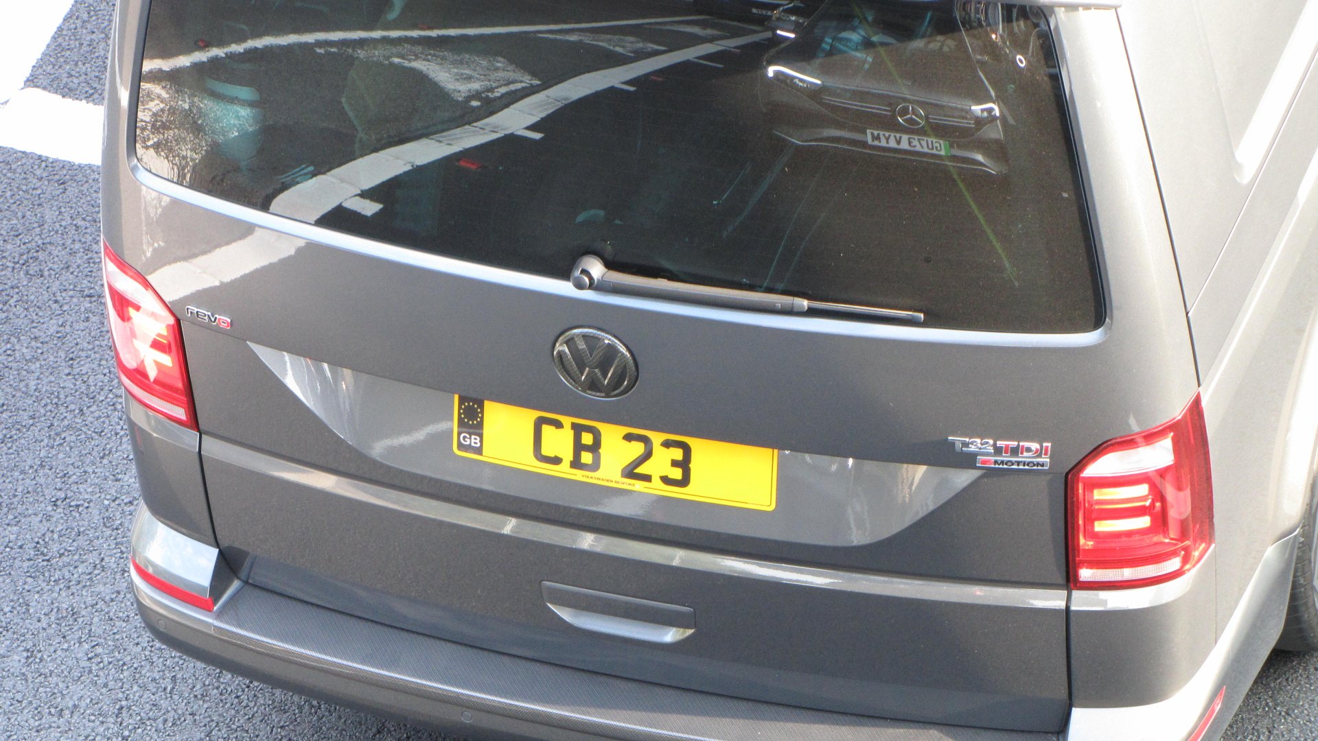 CB 23 private number plate on a Volkswagen, spotted in Slough