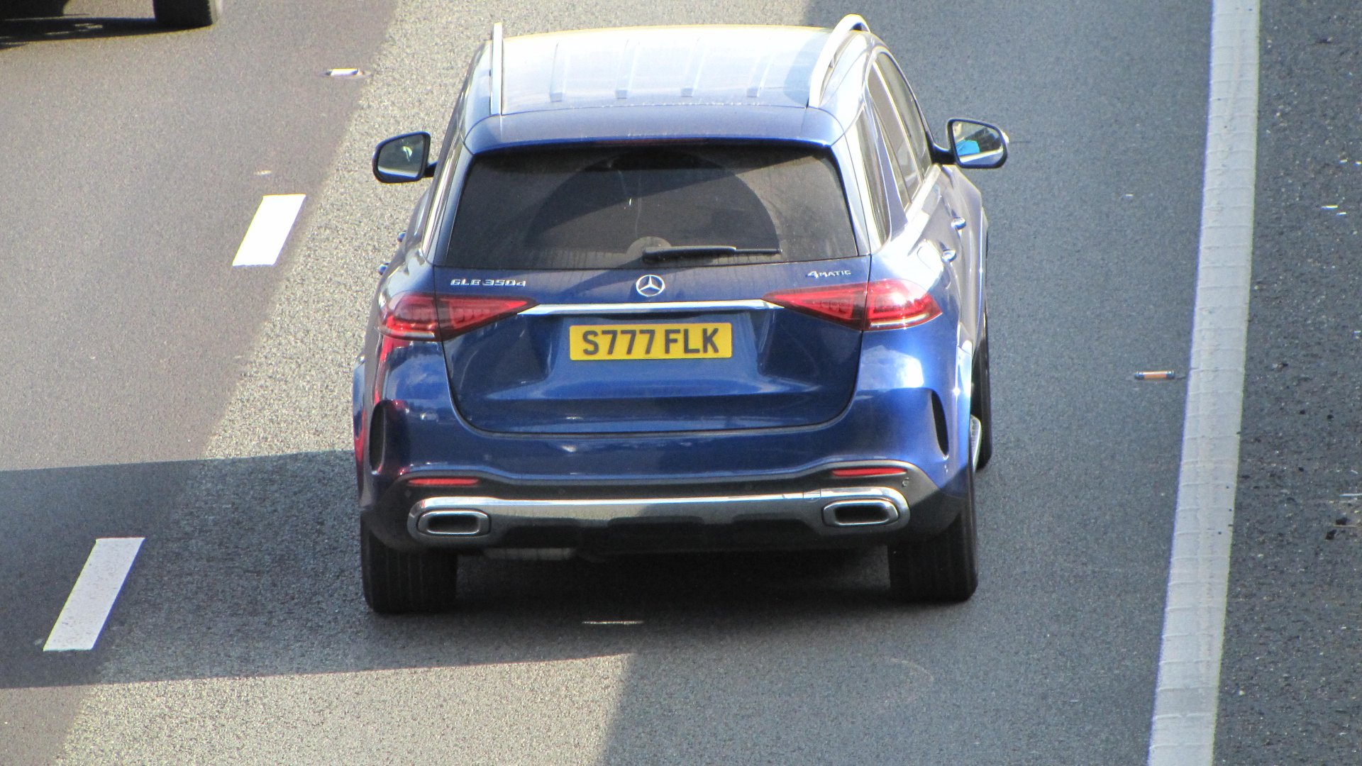 S777 FLK private number plate on a Mercedes-Benz GLE, spotted in Slough