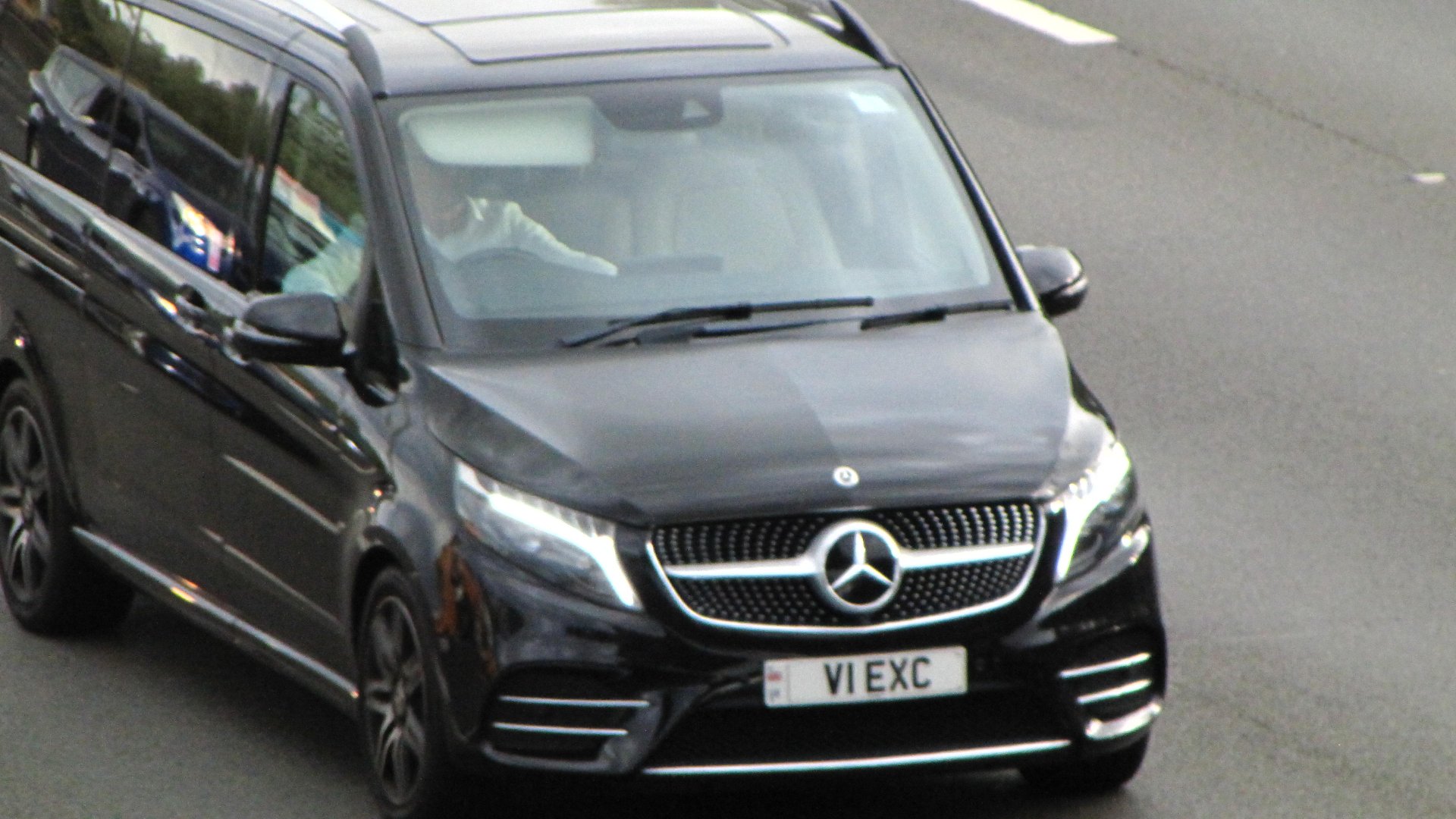 V1 EXC private number plate on a Mercedes-Benz V-Class, spotted in Slough