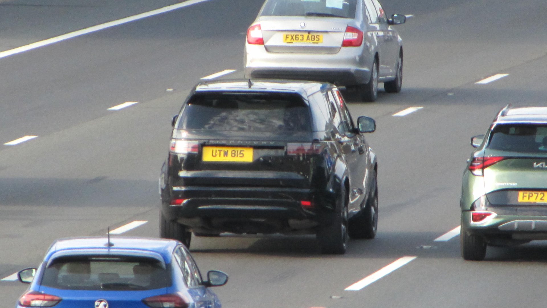 UTW 815 spotted on Land Rover