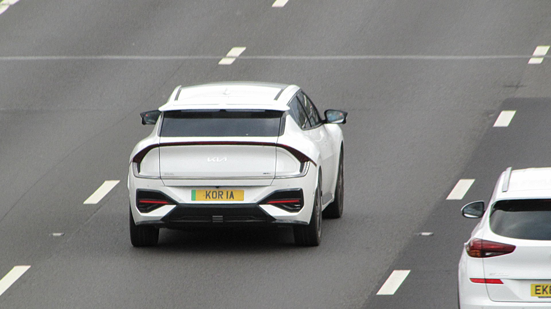 KOR 1A private number plate on a Kia EV6, spotted in Slough
