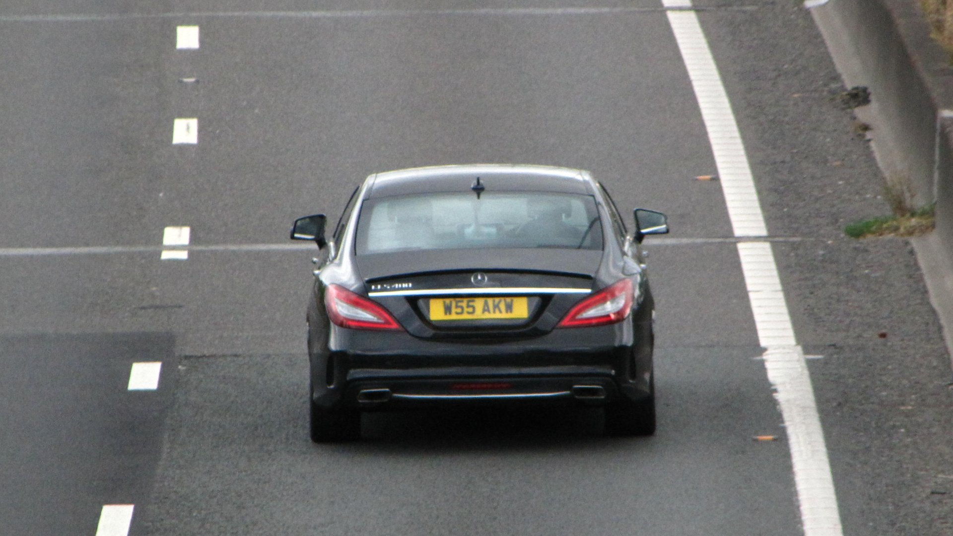 W55 AKW private number plate on a Mercedes-Benz CLS, spotted in Slough