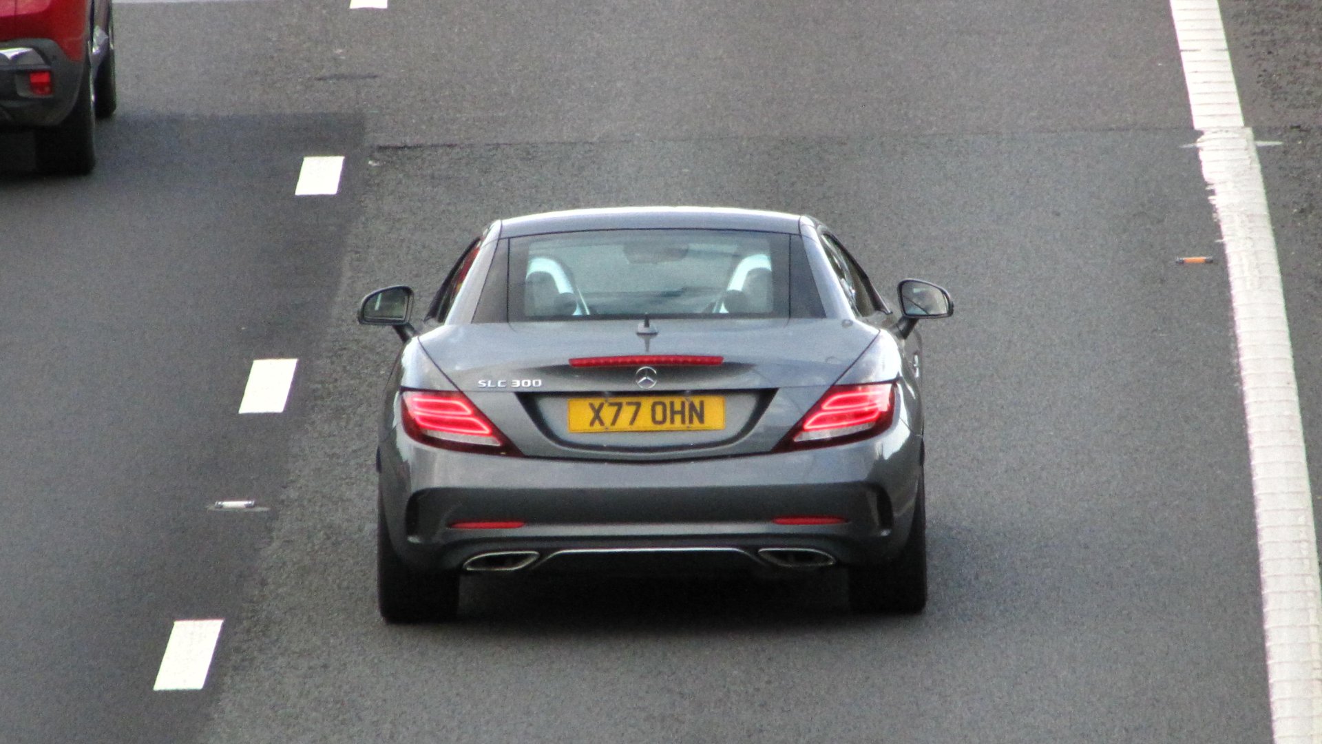 X77 OHN spotted on Mercedes-Benz SLC 300