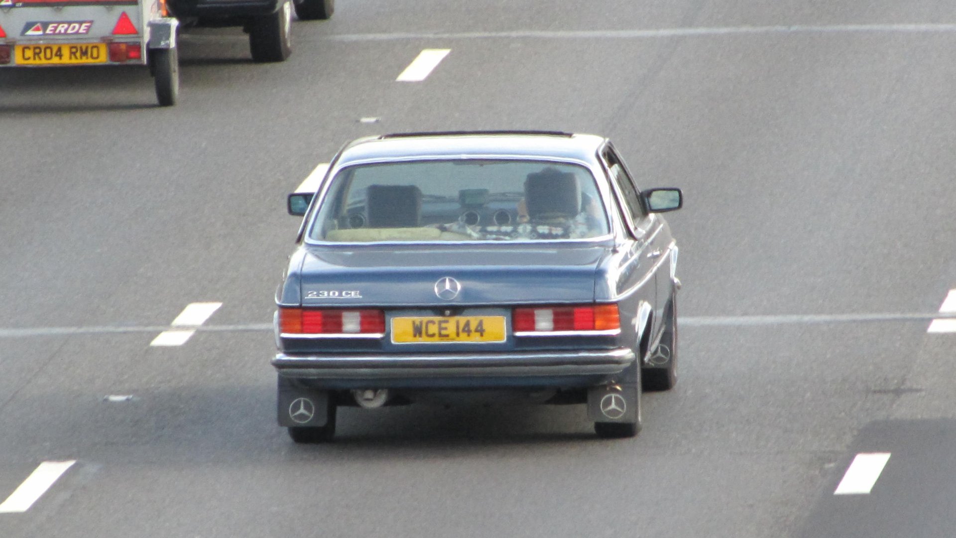 WCE 144 private number plate on a Mercedes-Benz W124, spotted in Slough