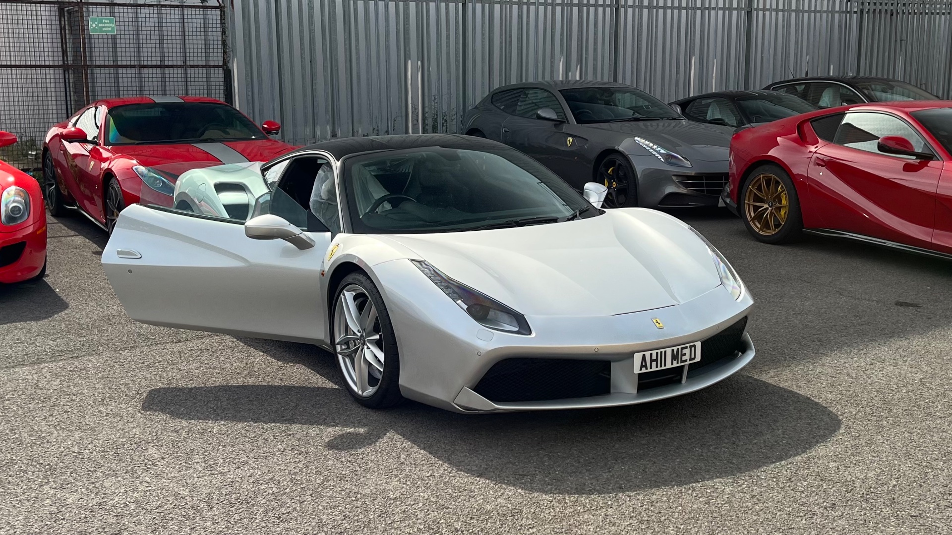 AH11 MED spotted on Ferrari 488