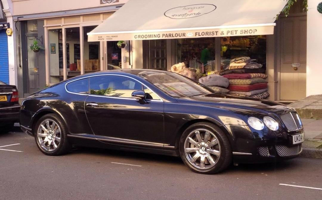 UK04 MJH spotted on Bentley Continental