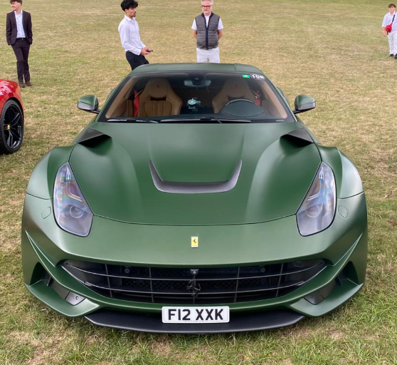 F12 XXK private number plate on a Ferrari F12