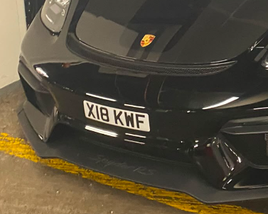 X18 KWF spotted on Porsche 718 Cayman GT4 RS