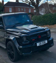 G8 SSN private number plate on a Brabus