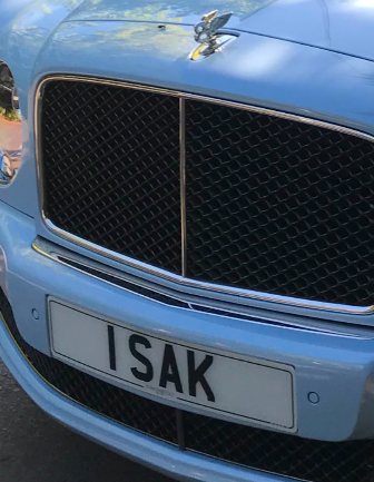 1 SAK spotted on Bentley Mulsanne