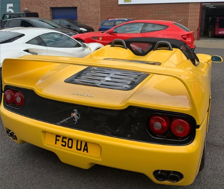 F5 OUA spotted on Ferrari F50
