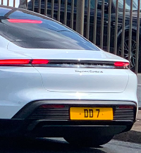 DD 7 spotted on Porsche Taycan