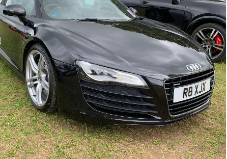 R8 XJX private number plate on a Audi