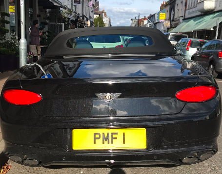 PMF 1 spotted on Bentley Continental GTC