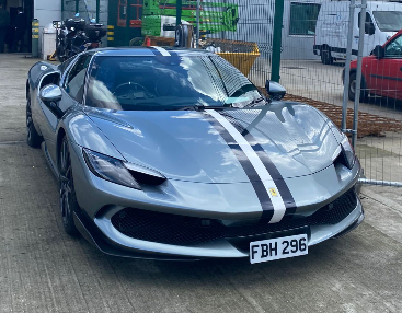 FBH 296 spotted on Ferrari 296