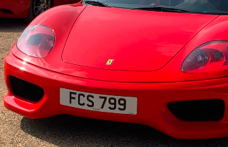 FCS 799 spotted on Ferrari
