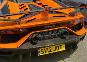 SV12 JOT spotted on Lamborghini Aventador SVJ
