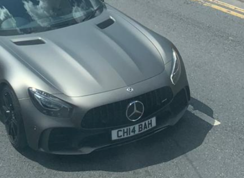 CH14 BAH spotted on Mercedes-Benz AMG GT