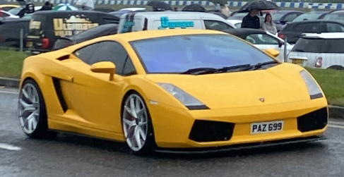 PAZ 699 spotted on Lamborghini Gallardo