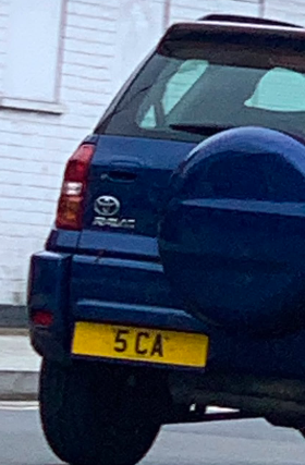 5 CA spotted on Toyota RAV4