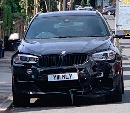 Y111 NLY private number plate on a BMW X6