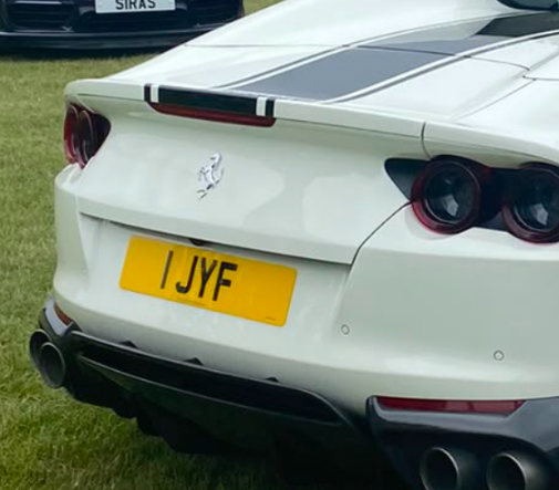 1 JYF spotted on Ferrari 812 GTS