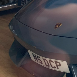 N5 DCP private number plate on a Lamborghini, spotted in Richmond