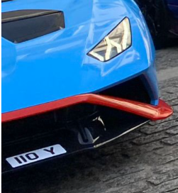 110 Y spotted on Lamborghini Huracan
