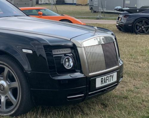 RAF 17Y spotted on Rolls-Royce Phantom