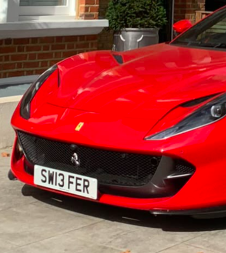 SW13 FER spotted on Ferrari 812