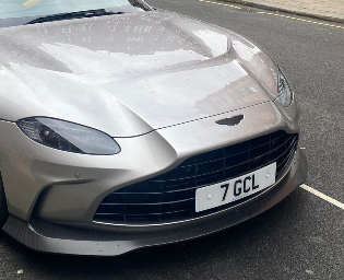 7 GCL private number plate on a Aston Martin V12 Vantage, spotted in London